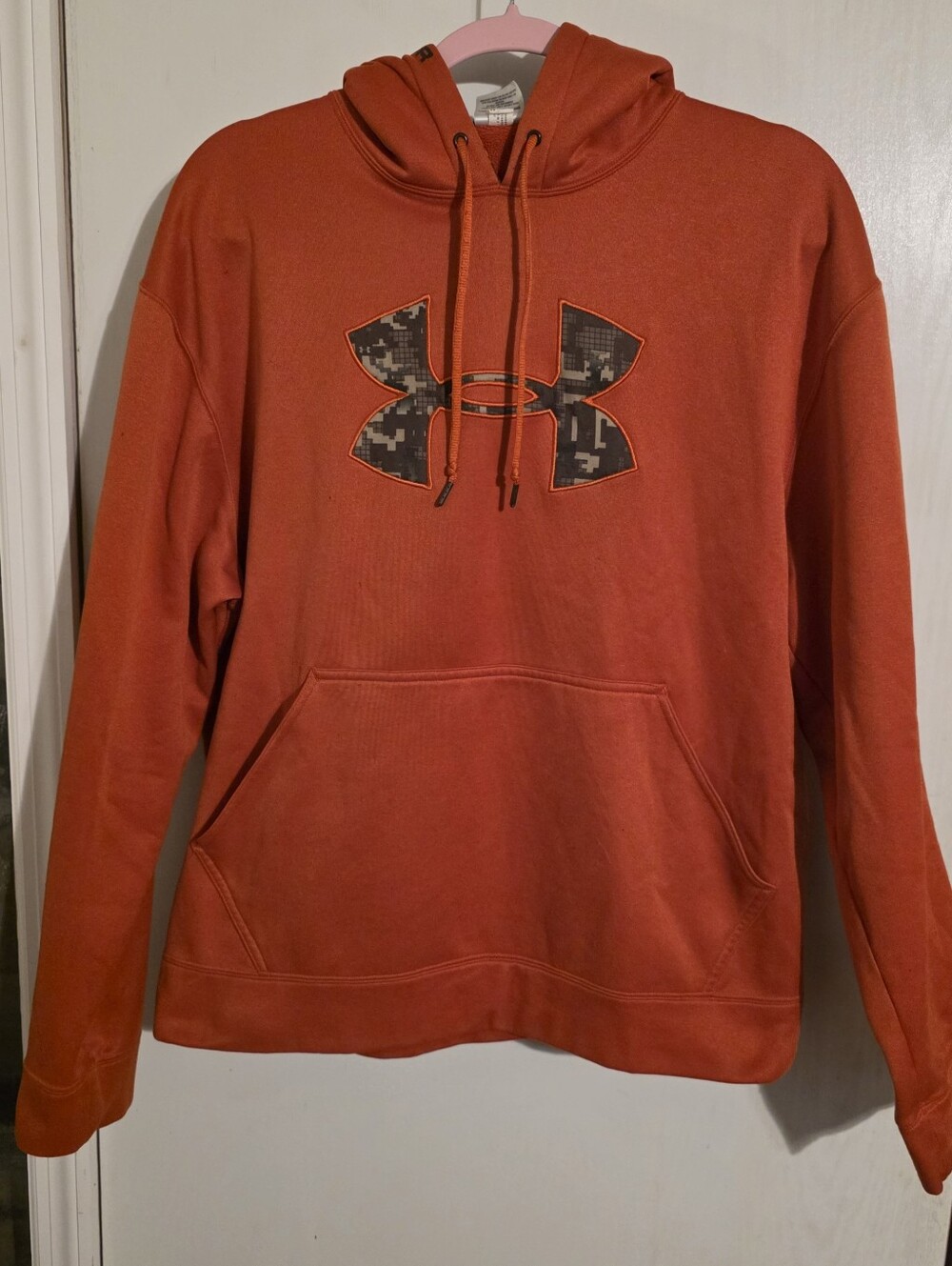 Adult Small Orange Under Armour Hoodie
